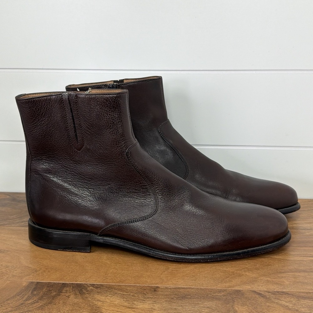 Florsheim Imperial Hugo Leather Ankle Dress Boot Mens 10.5D Side Zip 18570 200